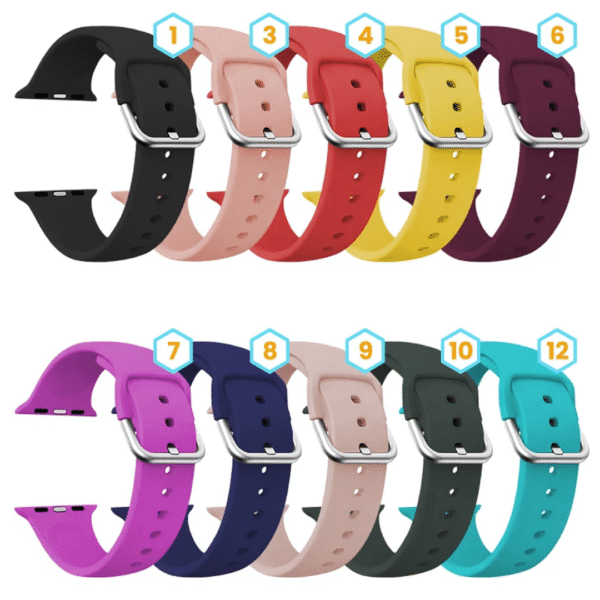 correas full silicona con broche apple watch